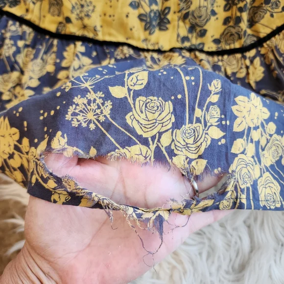 CAROLINA K TIERED ROMANTIC FLORAL MAXI SKIRT SIDE ZIPPER SIZE SMALL - Picture 16 of 17